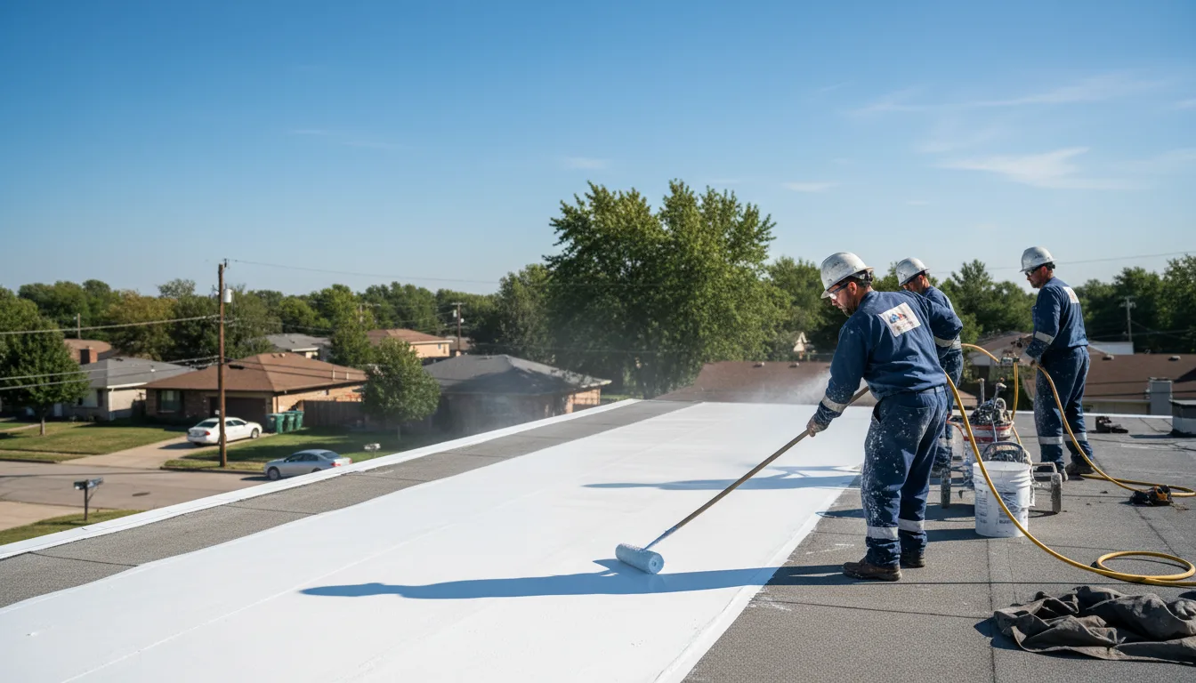 Commercial roof coating in Oriska, ND near me